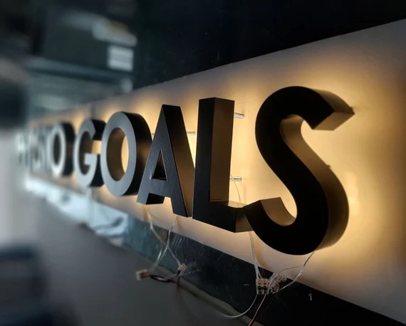 Backlit 3D Letters